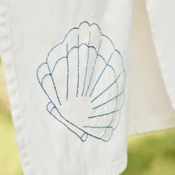 Ib Laursen Geschirrtuch Muschel cremefarben