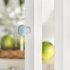 Ib Laursen Keramik Griff Halvar staubig blau