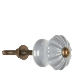 Ib Laursen Keramik Griff Arvid staubig blau