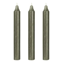 Ib Laursen Kerze rustikal waldgrün 3er Set