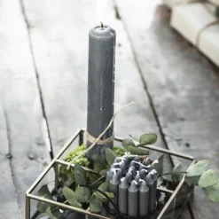 Ib Laursen Kerze rustikal dunkelgrau