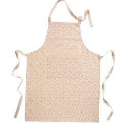 Ib Laursen Kinderschürze Valentin mit roten Herzen naturfarben