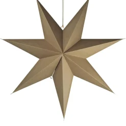 IB Laursen Papierstern zum Hängen 7-zackig 90 cm naturfarben