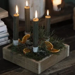 Ib Laursen Spieß für Stabkerze 2er-Set kurz weiß