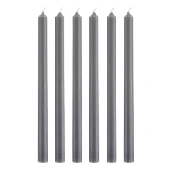IB Laursen Stabkerzen Hege schmal grau 6er-Set