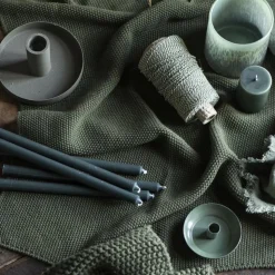 IB Laursen Stabkerzen Hege Schmal Moosgrün 6er-Set