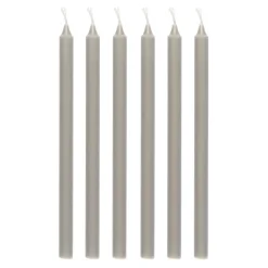 Ib Laursen Stabkerzen Hege schmal French Grey 6er-Set