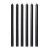 IB Laursen Stabkerzen Hege schmal schwarz 6er-Set