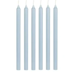 Ib Laursen Stabkerzen Hege schmal staubig blau 6er-Set