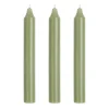 IB Laursen Stabkerzen Rustikal Moosgrün 3er-Set