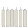 IB Laursen Stabkerzen Rustikal Elfenbeinfarben 6er-Set