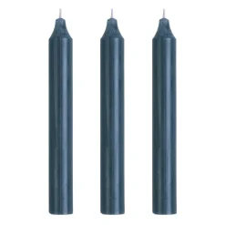 Ib Laursen Stabkerzen Rustikal Staubig Blau 3er-Set