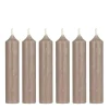 IB Laursen Stabkerzen Rustikal Altrosa 6er-Set