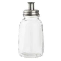 Ib Laursen Stabkerzenhalter silber Glas