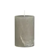 Ib Laursen Stumpenkerze rustikal French Grey 10 cm