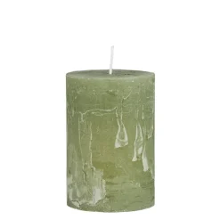 Ib Laursen Stumpenkerze rustikal Green Tea 10 cm