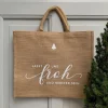Jute-Shopper Lasst uns froh und munter sein naturfarben