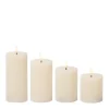 Kerze LED Flackereffekt 4er Set mix creme