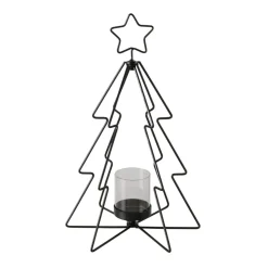 Kerzenleuchter Weihnachtsbaum schwarz