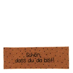 Kokos Fußmatte Schön, dass du da bist! Klein
