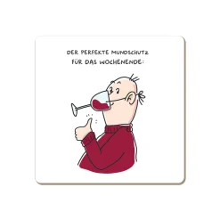 Korkuntersetzer der perfekte Mundschutz