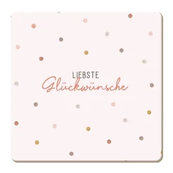 Korkuntersetzer Liebste Glückwünsche