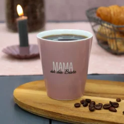 Krasilnikoff Happy Mug Mama die Beste Rosa
