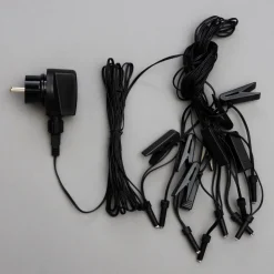 LED Midi-Stern Lichterkette Luna Weiß Outdoor 16 cm Trafo