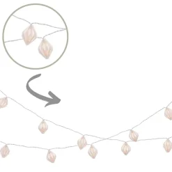 LED Papier Strang Diamant weiß