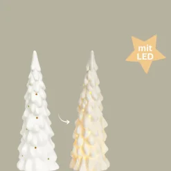 LED Tannenbaum 25 cm weiß