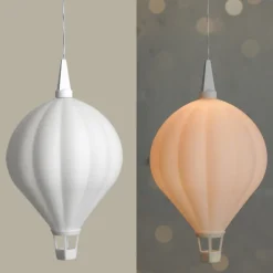 Leuchtschirm Heißluftballon Wellen groß