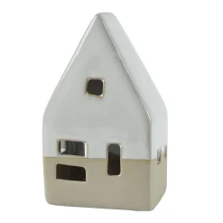 Lichthaus Spitzdach weiß-taupe