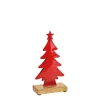 Metall-Tannenbaum auf Sockel 20 cm rot