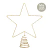 Micro LED Baumspitze Star goldfarben