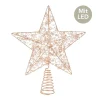 Micro LED Baumspitze Stern goldfarben