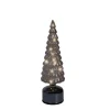 Micro LED drehender Tannenbaum H 34 cm grau