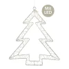 Micro LED Tannenbaum H 58 cm silberfarben