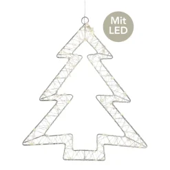 Micro LED Tannenbaum H 58 cm silberfarben