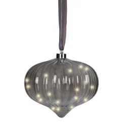 Micro LED Zwiebel Funkeleffekt zum Aufhängen anthrazit