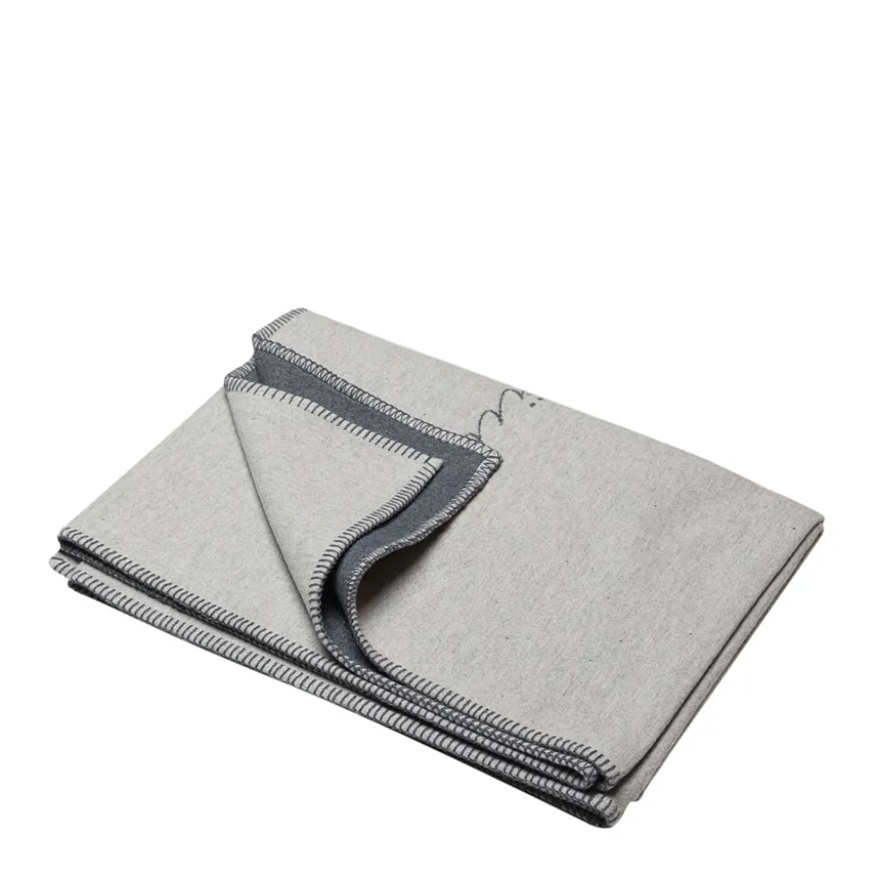 Nordic Baumwolldecke Tagträumer Grau