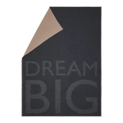 Nordic Flanelldecke Dream big anthrazit