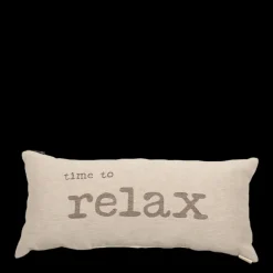 Nordic Kissen Time to relax cremefarben 26 x 60 cm