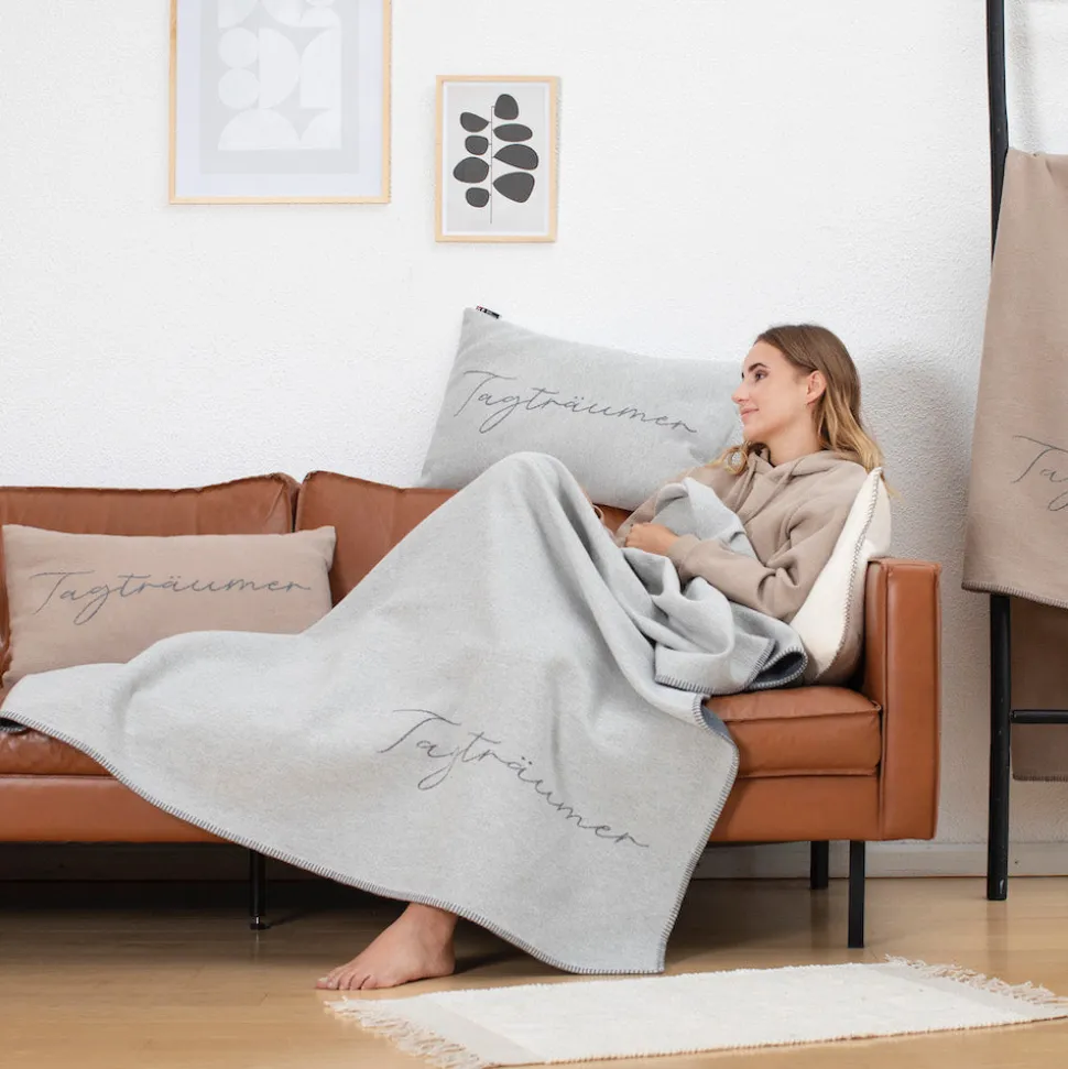 Nordic Kissenhülle Tagträumer Grau 40 x 60 cm