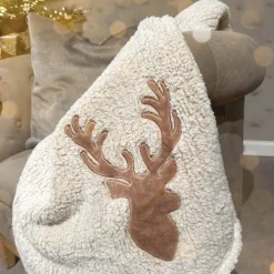Nordic Kuscheldecke Hirsch Beige