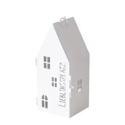 Nordic Laterne Lieblingsplatz weiß klein