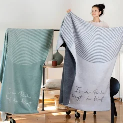 Nordic Wohndecke In der Ruhe liegt die Kraft beige