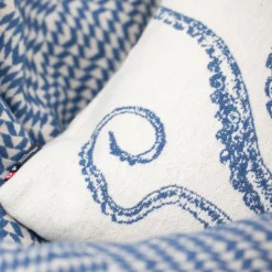 NOVA Kissenhülle Oktopus blau 50 x 50 cm