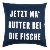 Pad Kissenhülle Butter bei die Fische Dunkelblau 45 x 45 cm