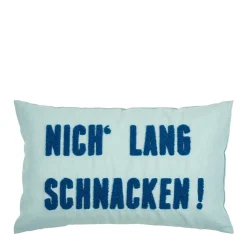 Pad Kissenhülle Nich‘ lang schnacken! Hellblau 30 x 50 cm