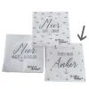 Papierservietten Du bist mein Anker weiß